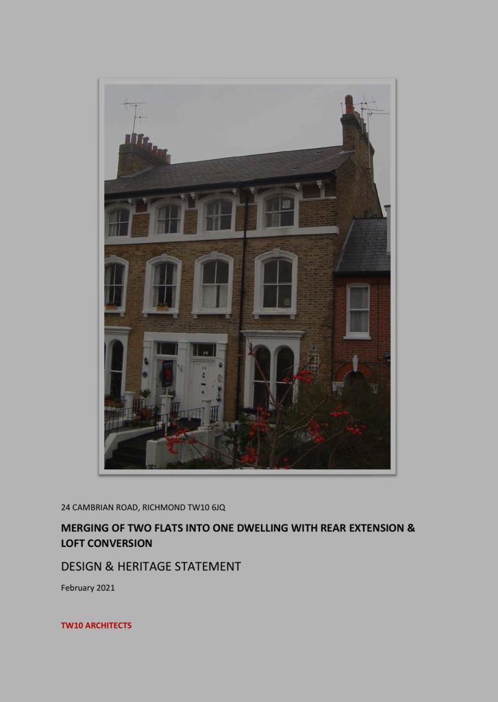 Cambrian Road, Richmond SM Planning